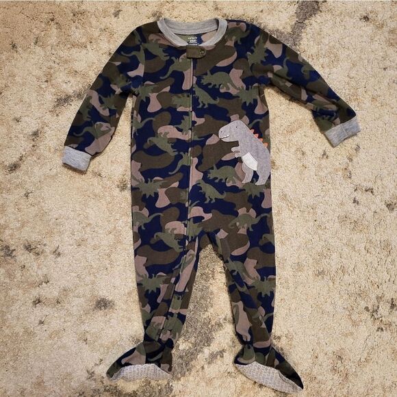 Carter's boy bundle of 2 fleece one piece footie sleepers - Picture 15 of 16